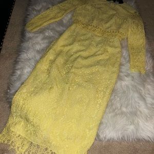 ASOS SOFT YELLOW DRESS